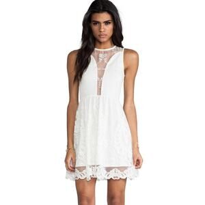For Love and Lemons Lulu Ivory White Lace Dress XS